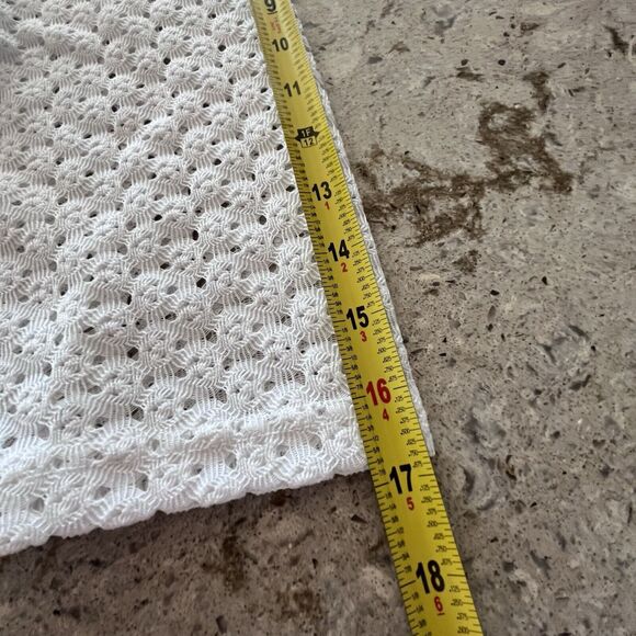 ANNE COLE White 2 Tie Front Tunic Length Beach Swim Cover Up Size XXXL Vacation - Picture 8 of 12